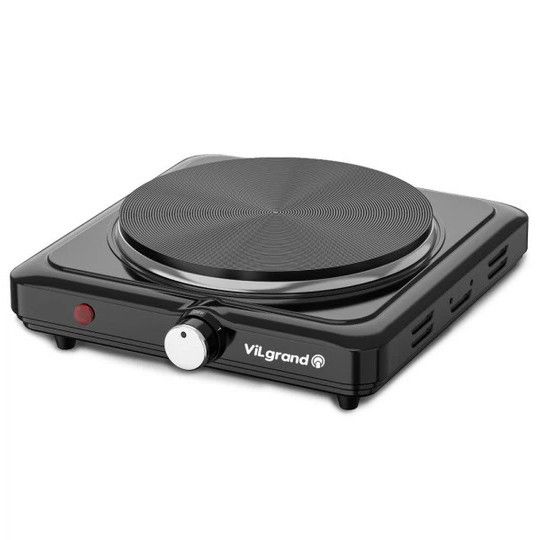 Зручна настільна плита для приготування страв ViLgrand VHP181F 1500W, Домашня електрична плита LF-18 | Зображення 1