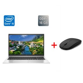 Ультрабук Б-клас HP EliteBook 850 G7 / 15.6" (1920x1080) IPS / Intel Core i5-10310U (4 (8) ядра по 1.7 - 4.4 GHz) / 16 GB DDR4 / 256 GB SSD / Intel UHD Graphics / WebCam / TouchID / HDMI б/в + Подарунок Бездротова миша / USB