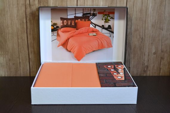 Комплект постельного белья Charlotte Duz Boya 200x220 см Love | Зображення 1