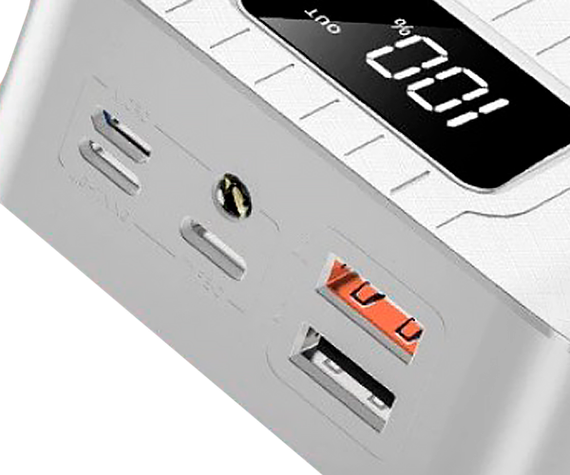 Повербанк (портативний акумулятор) Rowi Powerbank 30000 mAh RW-P77DT 10W сірий (RW-P77DT_1176) | Зображення 2