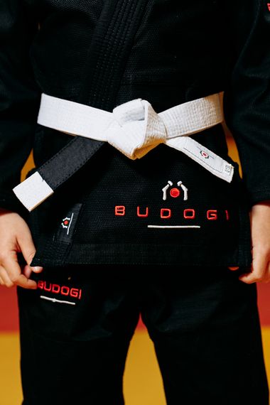 Чорне дитяче кімоно для хлопчиків, джиу-джитсу, TM BUDOGI, зріст 120 см, щільність 350 гр/м.кв. | Зображення 2
