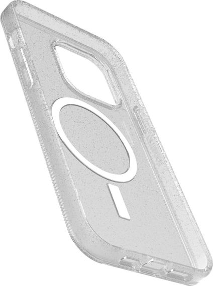 Чехол для iPhone 14 Pro с MagSafe прозрачный с блестками OtterBox Symmetry тонкий ударопрочный фирменный чехол | Зображення 3