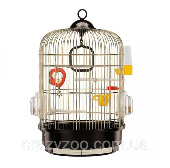Клітка для канарок та маленьких птахів Ferplast Regina коричнева Ø 32.5x49 см 51049802