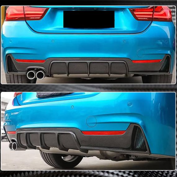 Дифузор заднього бампера V2 (для M-Sport, Карбон) для BMW 4 серія F-32 2012-2020 рр | Зображення 2