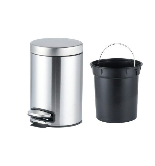 Відро для сміття Mixxus Ellipse-TC0205 SS Color з плавним закриттям, кругле, 5 л, нержавійка (MI7076) | Зображення 3