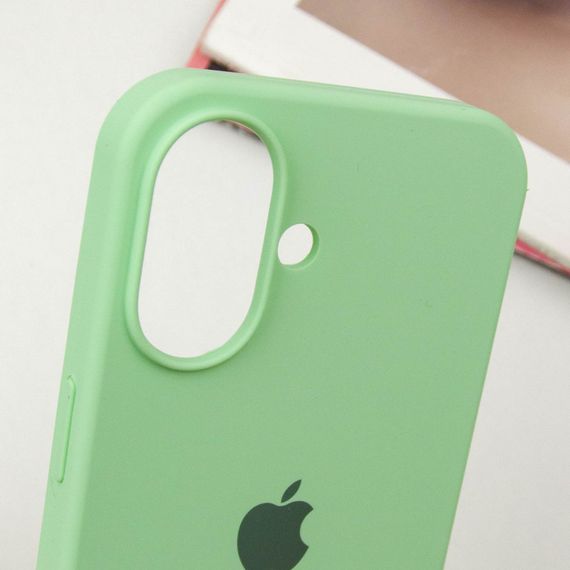 Чохол Silicone Case Full Protective (AA) для Apple iPhone 16 (6.1") Зелений / Pistachio | Зображення 4