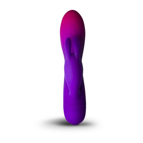 Вибратор-кролик Rocks Off Glo Girl – Rabbit, 2 мотора, 10 режимов, на батарейках sexstyle | Зображення 1