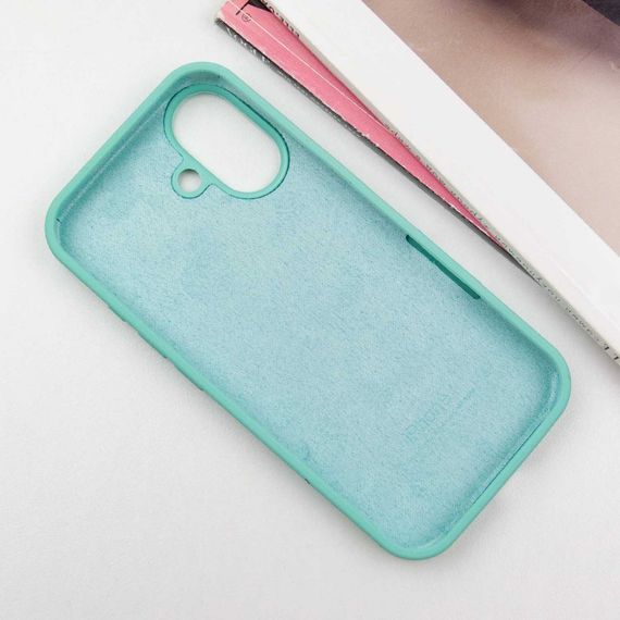 Чохол Silicone Case Full Protective (AA) для Apple iPhone 16 (6.1") Бірюзовий / Marine Green | Зображення 2