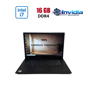 Мобильная рабочая станция Б-класс Lenovo ThinkPad P1 Gen 3 / 15.6" (1920x1080) IPS / Intel Core i7-10750H (6 (12) ядер по 2.6 - 5.0 GHz) / 16 GB DDR4 / 512 GB SSD / nVidia Quadro T1000, 4 GB GDDR5, 128-bit / WebCam б/у