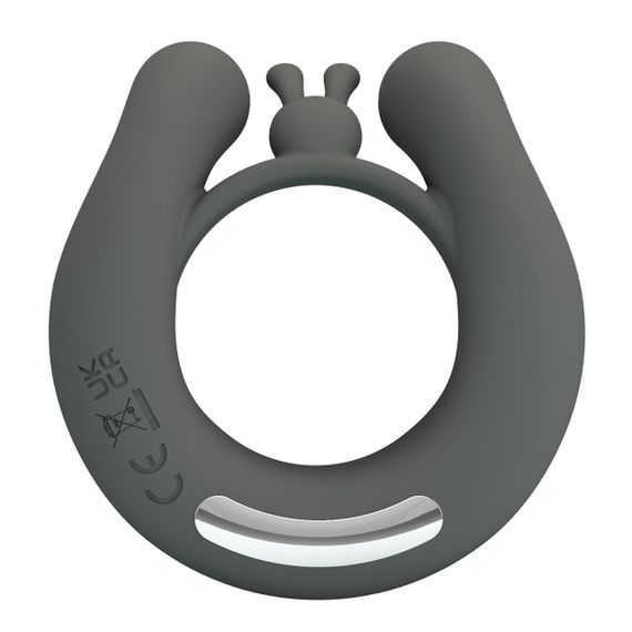 Эрекционное вибро кольцо Pretty Love - Master Ring GREY, BI-210324-1 sexstyle | Зображення 5