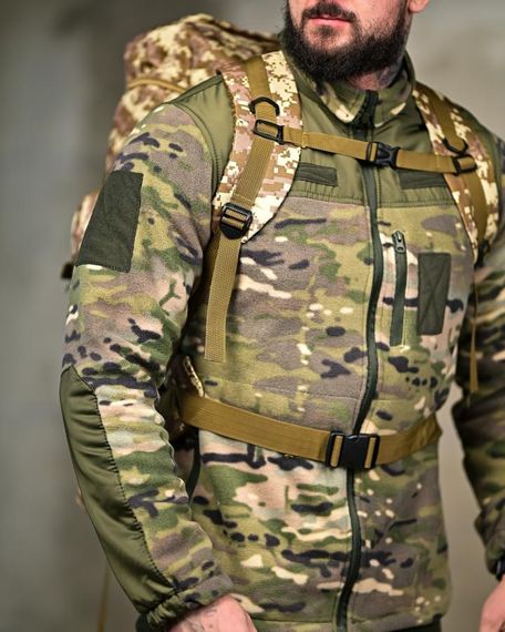 Тактичний рюкзак 70 л армійський похідний наплічник для туризму полювання риболовлі військовий рюкзак | Зображення 2