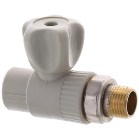 Кран радіаторний прямий Europroduct EP.0123 - 20x1/2M" (сталева куля) (EP4048)