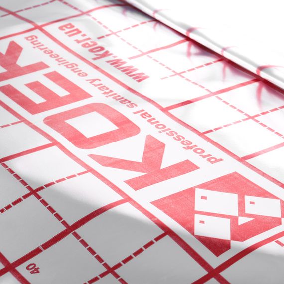 Плівка тепловідбивна металізована з розміткою 105 мкр Koer KR.8018 (KR3018) | Зображення 1