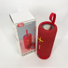 Портативная Bluetooth колонка TG619C FM-радио USB/TF с ремешком. XC-705 Цвет: красный