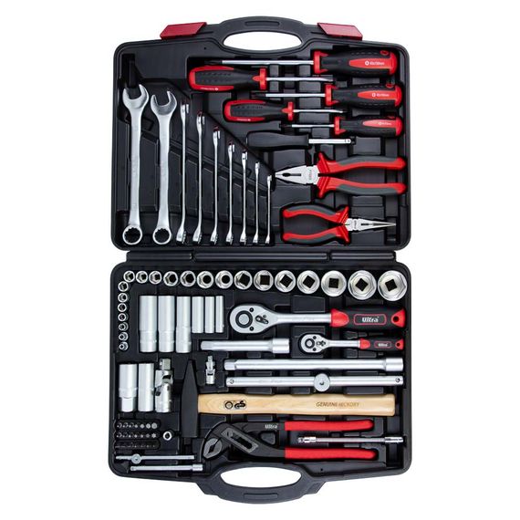 Набір інструментів, ключів, насадок торцевих і біти Ultra 1/4", 1/2" 80 шт CrV (6001112) | Зображення 2