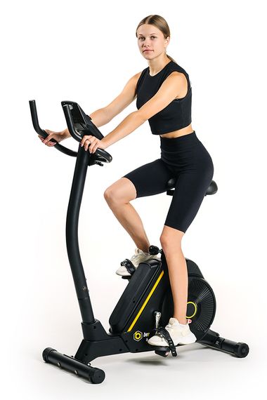 Велотренажер Besport BS-6047 MAYBIKE электромагнитный черно-желтый | Зображення 6