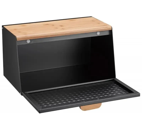 Хлібниця металева Bohmann BH-02-546 з дерев'яною кришкою | Зображення 1