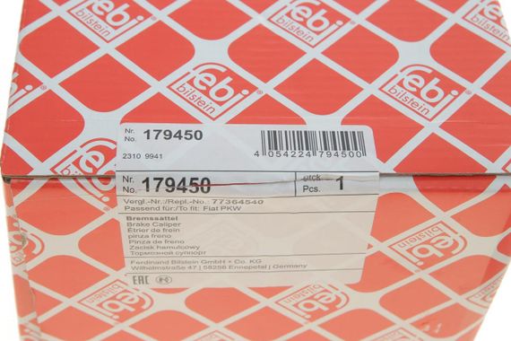 Суппорт тормозной задний  R Fiat Linea 1.4 07- d=38mm  179450 | Зображення 3