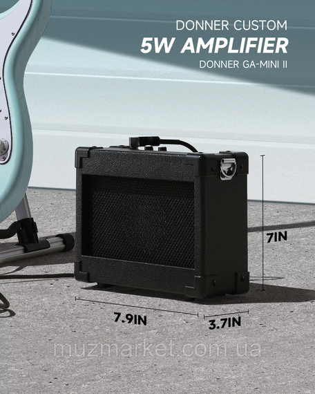 Електрогітара DONNER DST-80 Surf Green - (Комплект) | Зображення 5