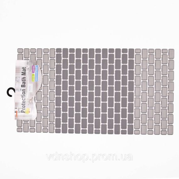 Килимок для ванної туалету душу із полівінілхлориду на присосках 73×40 см HP-42-7G | Зображення 1