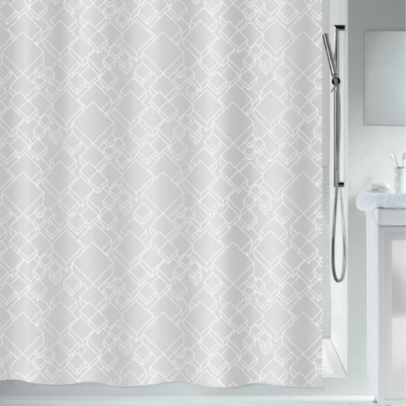 Шторка для ванной и душа Spirella Peer 180x200 см, водоотталкивающая полиэстер, 10.20618