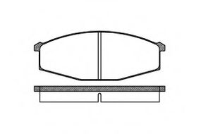 Колодка гальм. диск. NISSAN PATROL передн. (вир-во REMSA) REMSA 012900 на NISSAN PATROL Station Wagon (W160)