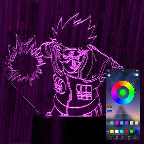 Акриловый светильник-ночник управление с телефона Какаши Хатаке tty-n000772