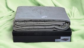 Махровое покрывало Pupilla 220 х 240 см Violet K.Bej