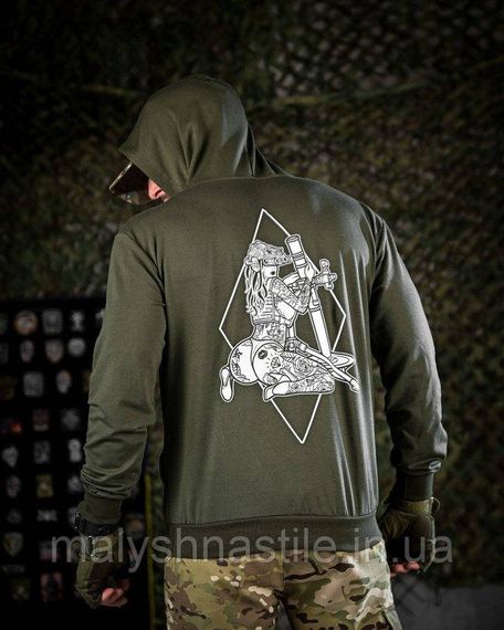 Тактическая худи MAKLIN миномет олива ДЛ7061