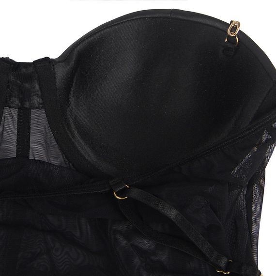 Боді напівпрозоре Star Night з доступом, чорне, XS-S sexstyle | Зображення 6