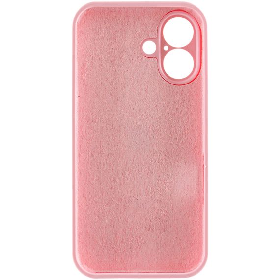 Чохол Silk Full Camera Protective (AA) NO LOGO для Apple iPhone 16 (6.1") Рожевий / Light pink | Зображення 2