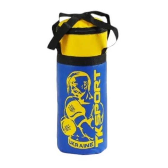 Набор боксера (груша 47см и перчатки) У24840 TK Sport Украина Желтый с голубым