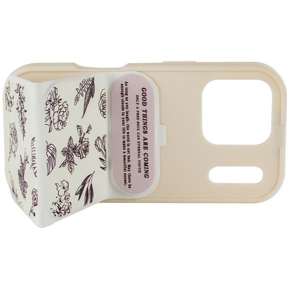Чохол TPU Panel Stand для Apple iPhone 17 Pro (6.3") Floral Sketch | Зображення 4