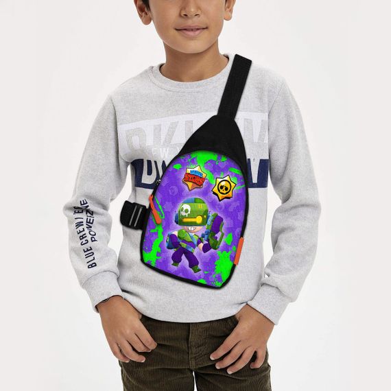 Сумка через плече дитяча Brawl Stars 29х17 см сумка слінг для хлопчика (01923)