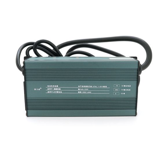 Зарядное устройство для аккумуляторов LiFePo4 24V (29,2V),8S,20A, штекер Triangle plug (T-tipe/C13/IEC). 173*90*60mm | Зображення 2