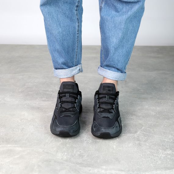 Кросівки чоловічі замшеві 591336 Сині 41 42 43 44 45 | Зображення 8