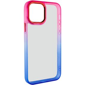 Чехол TPU+PC Fresh sip series для Apple iPhone 12 Pro Max (6.7") TPU+PC, Синий / Розовый