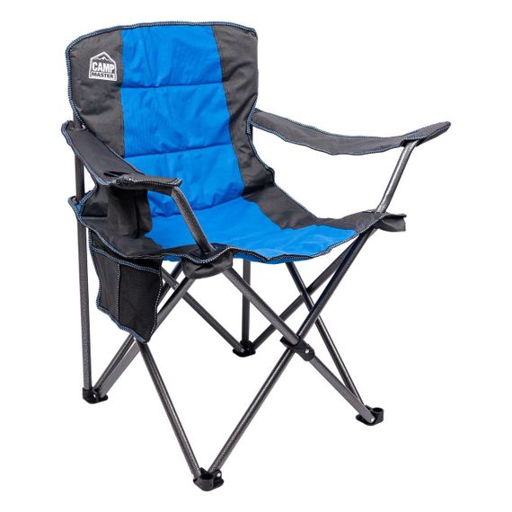 Крісло для риболовлі розкладне туристичне 58х94х95 см складне крісло для відпочинку на природу Синє