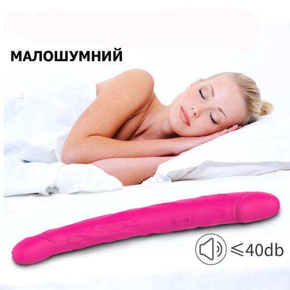 Двосторонній фалоімітатор з вібрацією 304*35 мм | Зображення 8