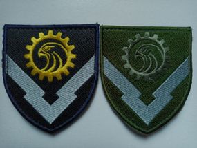 Шеврон 10 арсенал (3623 центральный арсенал боеприпасов и оружия) - 2шт (цветной+зеленый)