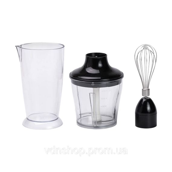 Блендер ручной погружной из нержавейки Sokany универсальный 4 в 1 металлический 1000 Вт смузи мейкер мощный SK-758-4 | Зображення 1