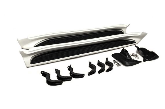 Боковые Подножки V2 Белый для Lexus LX570/450d 2008-2022 гг | Зображення 5