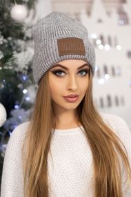 Шапка-колпак «Бруклин» светло-серый