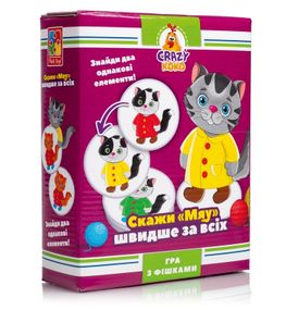 Настольная игра "Скажи МАУ!" VT8025-07 Crazy Koko Vladi Toys, в коробке (4820234764198)