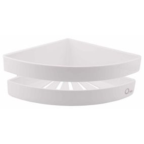 Полочка угловая Qtap Police пластиковая QTPL01 White