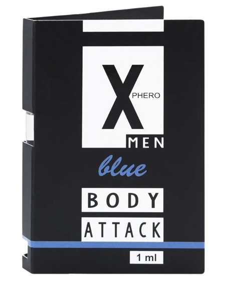 Духи с феромонами для мужчин X phero Men Blue Body Attack, 1 ml sexstyle
