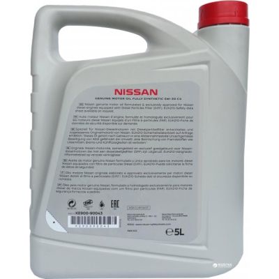 Моторное масло Nissan Motor oil 5W-30 DPF, 5 л. (7162) | Зображення 1