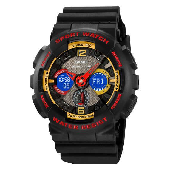 Чоловічий годинник Skmei 2118BKRD Black-Red | Зображення 1