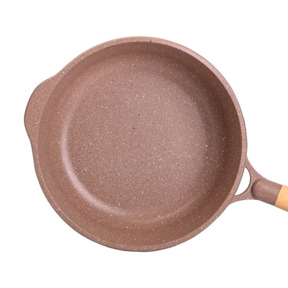 Алюмінієвий сотейник 4,3 л мармуровий з антипригарним покриттям Ø 28 см бежевий MGC HP-4-437CO | Зображення 1