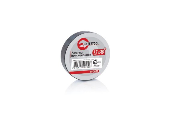 Лента изоляционная Intertool - 20 м черная (IT-0021)